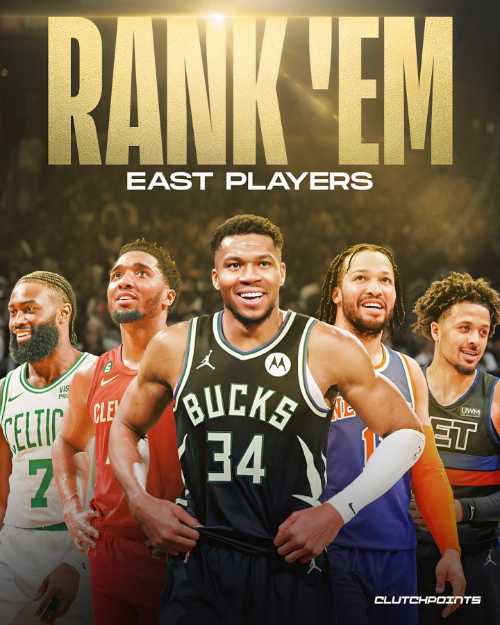 ClutchPoints评东部前5：字母哥、布伦森、米切尔、杰伦-布朗、CC